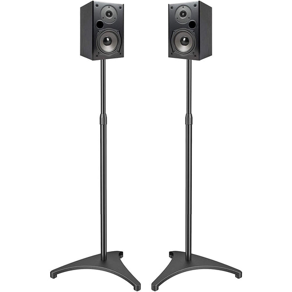 ADJUSTABLE HEIGHT 30" TO 44" SATELITE SPEAKER STANDS