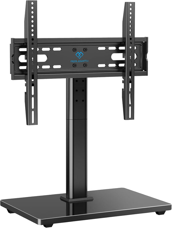 PERLESMITH Universal TV Stand Legs for 32-70 inch TVs, Table Top TV Stand up to 99 lbs, Height Adjustable Television TV Mount, Universal TV Base for Livingroom & Bedroom, VESA 400x400mm PSTVS04
