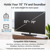 PERLESMITH Universal Swivel TV Stand for 32–70 inch TVs, Height Adjustable Table Top TV Stand Mount with Tilt, Tempered Glass Base, Holds up to 88 lbs, Max VESA 400x400mm, PSTVS26