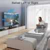PERLESMITH Swivel Universal TV Stand/Base - Table Top TV Stand for 24-60 inch LCD LED TVs - Height Adjustable TV Mount Stand with Tempered Glass Base, VESA 400x400mm, Holds up to 88lbs PSTVS09