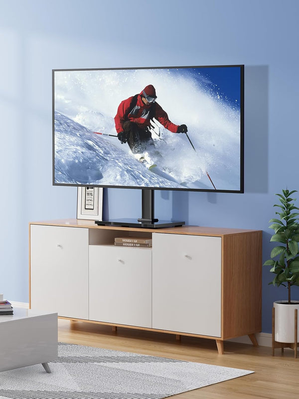 PERLESMITH Universal TV Stand Legs for 32-70 inch TVs, Table Top TV Stand up to 99 lbs, Height Adjustable Television TV Mount, Universal TV Base for Livingroom & Bedroom, VESA 400x400mm PSTVS04