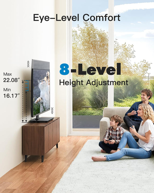 PERLESMITH Universal TV Stand Legs for 32-70 inch TVs, Table Top TV Stand up to 99 lbs, Height Adjustable Television TV Mount, Universal TV Base for Livingroom & Bedroom, VESA 400x400mm PSTVS04