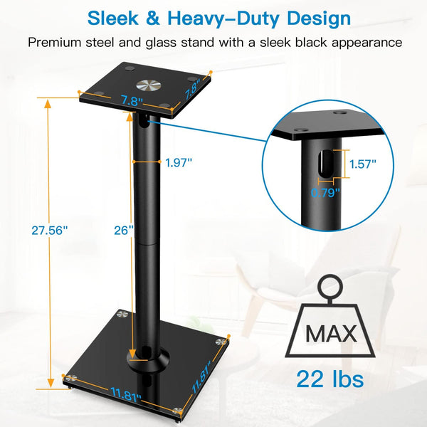 Heavy Duty Bookshelf Speakers Stands