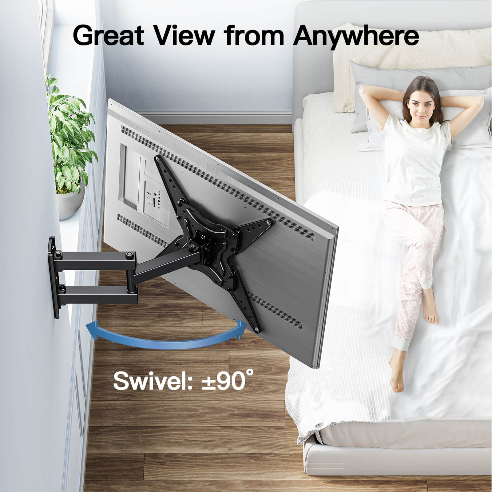 Full Motion TV Wall Mount For 26