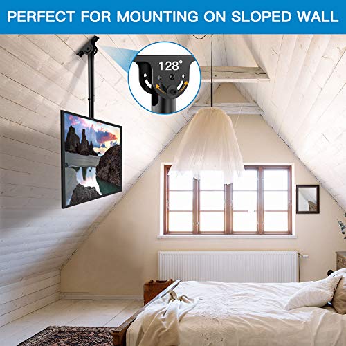 Multi-Adjustable Ceiling TV Mount For 26