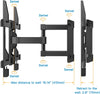 Full-Motion TV Wall Mount For 37" to 75" TVs