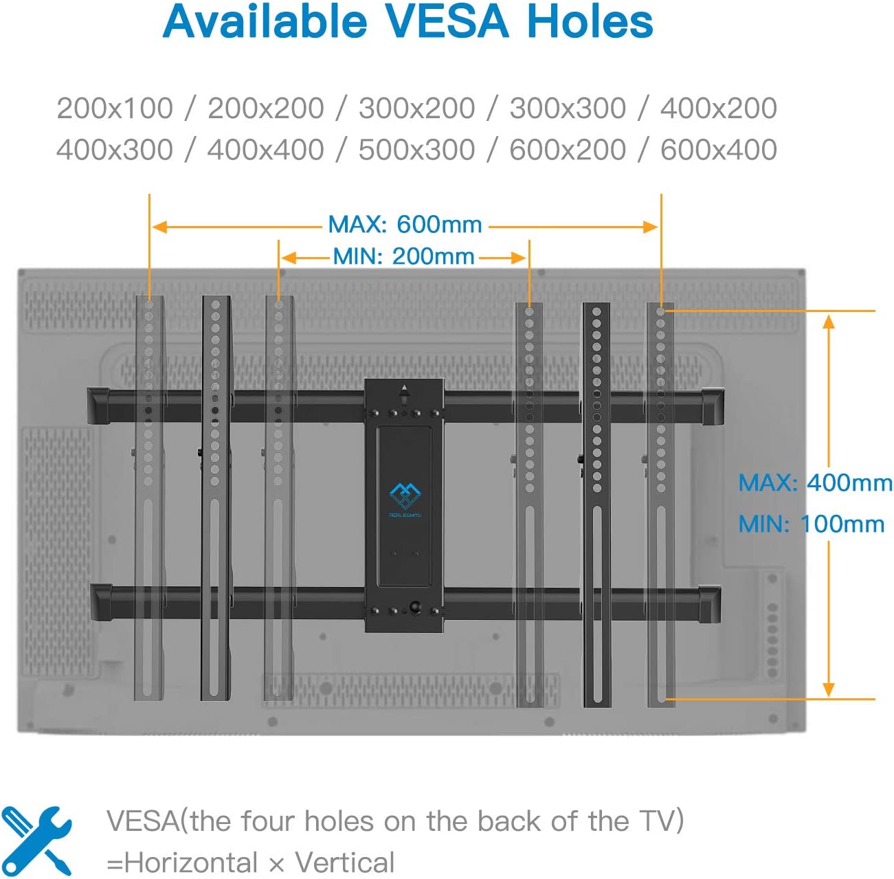 Full-Motion TV Wall Mount For 37