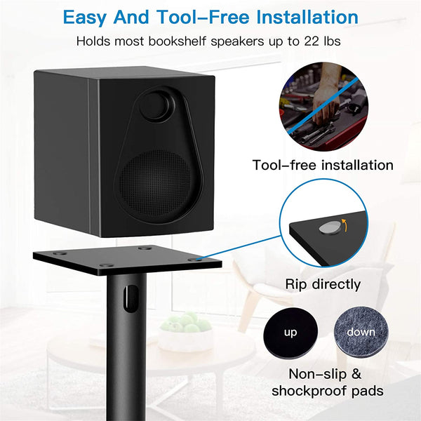 Heavy Duty Bookshelf Speakers Stands