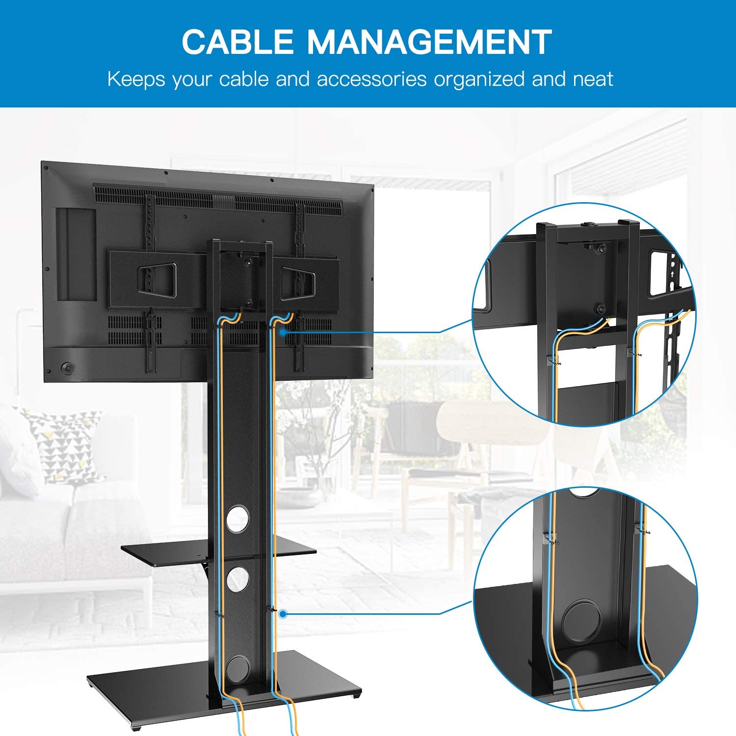 Floor TV Stand For 37