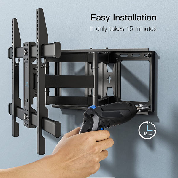 Full Motion TV Wall Mount For 37" To 75" TVs