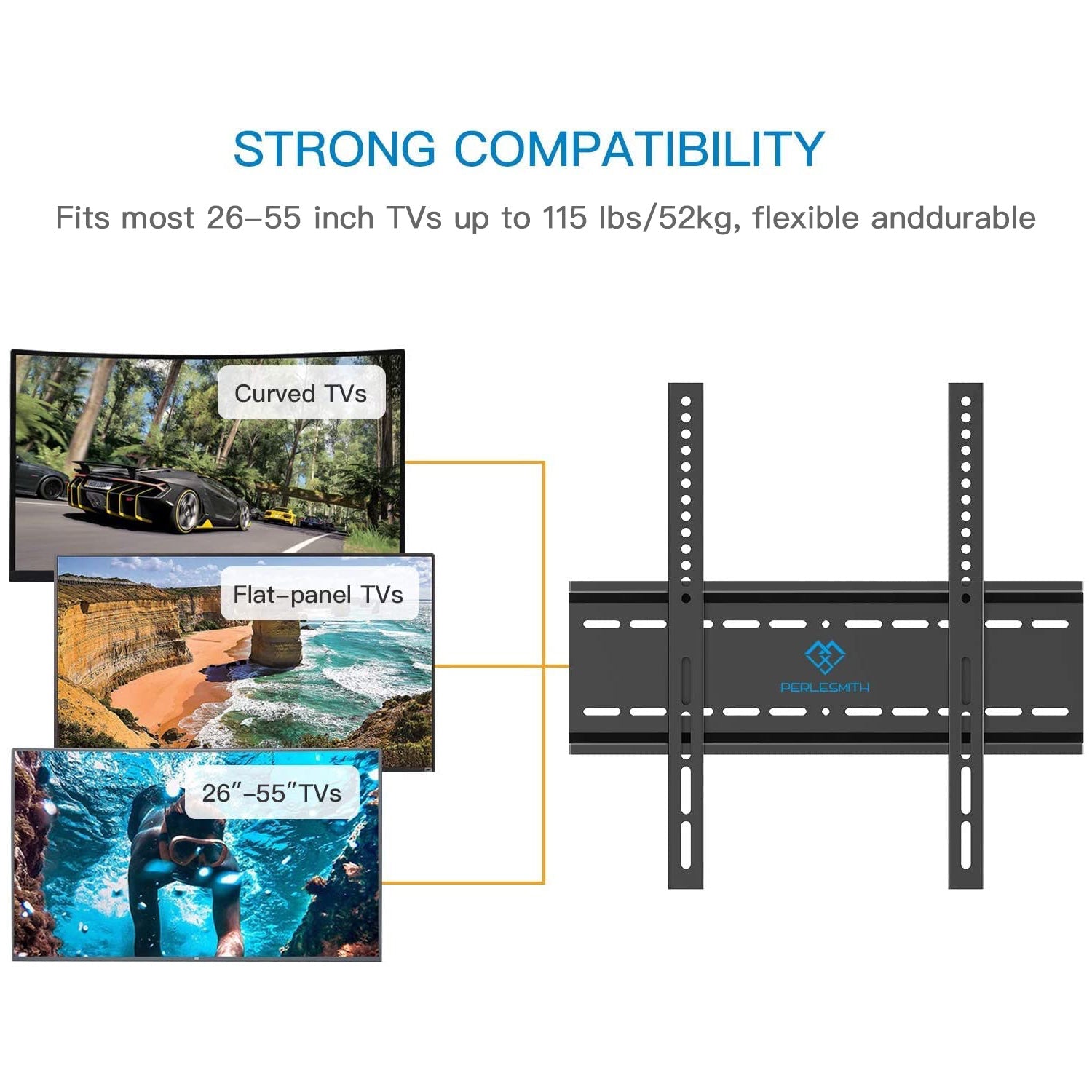 Fixed TV Wall Mount For 26