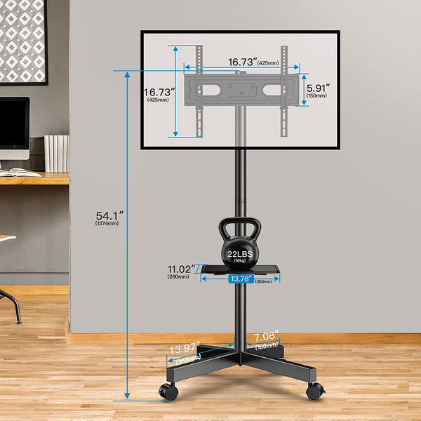 TV Cart For 23" To 60" TVs