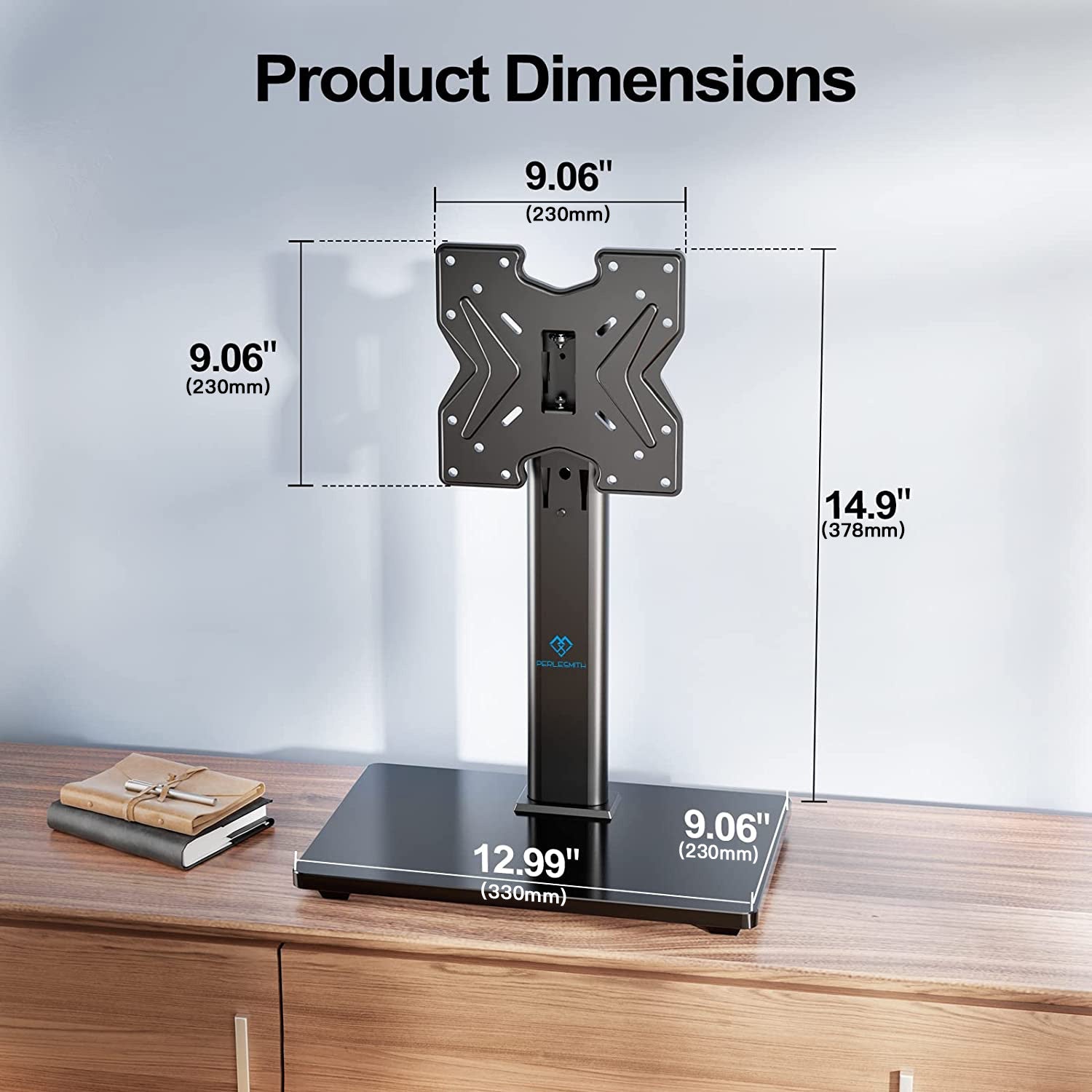 Swivel Tabletop TV Stand For 19