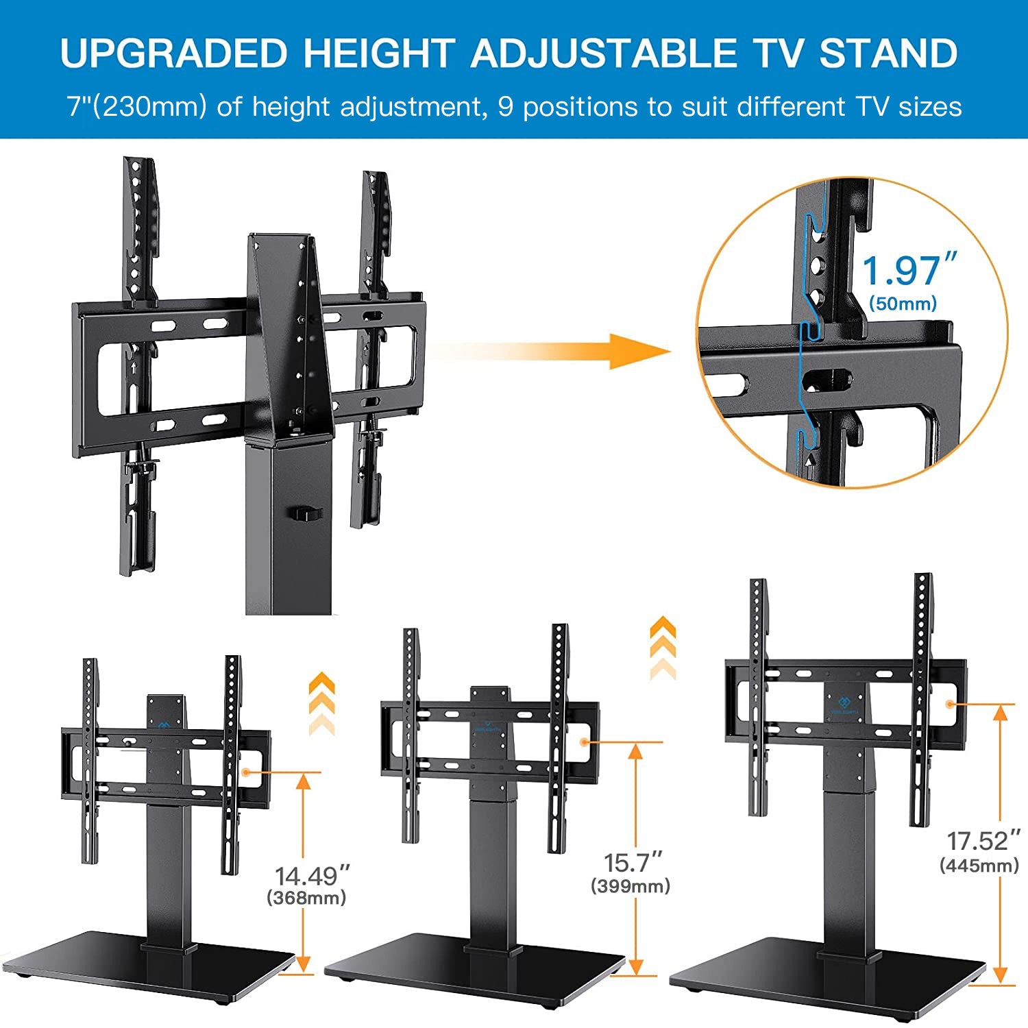 Swivel Tabletop TV Stand for 26