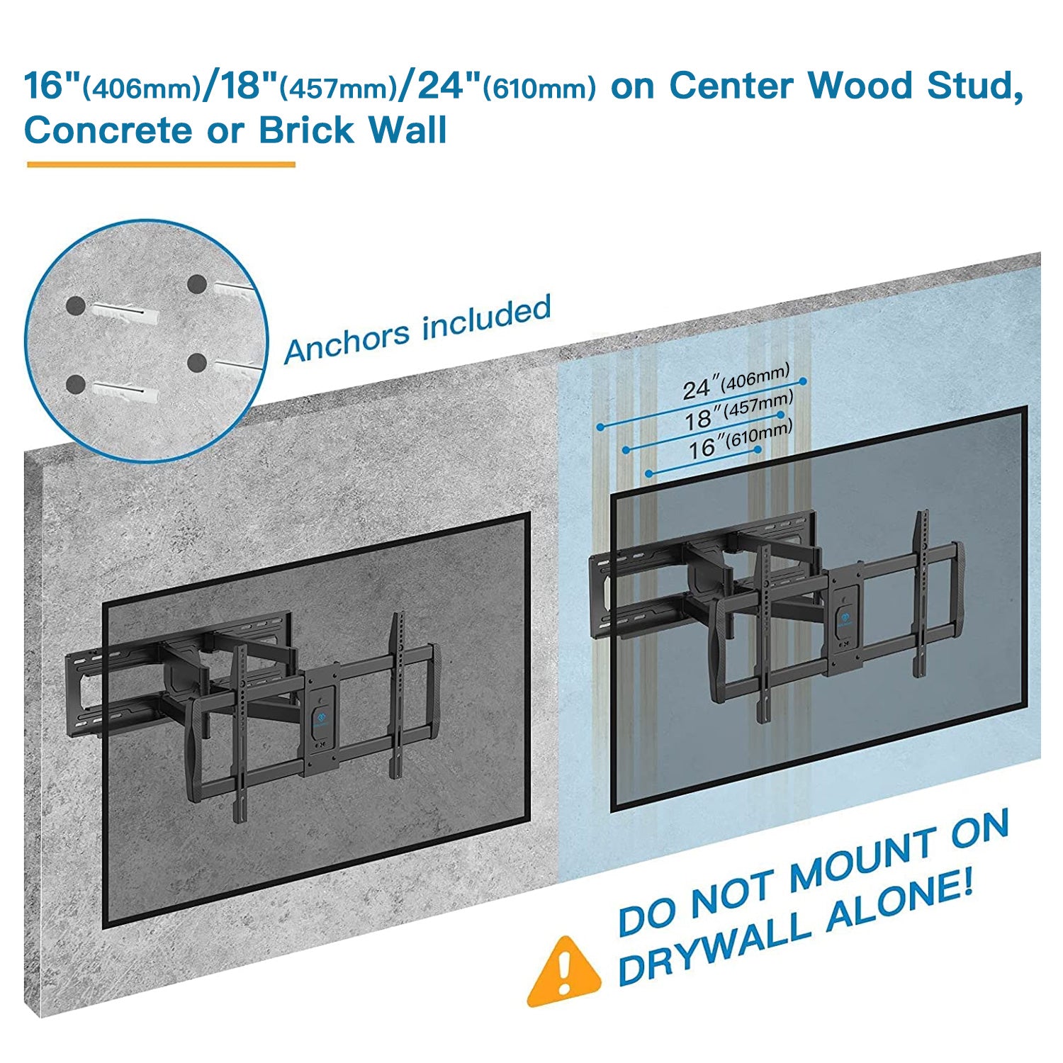 Full Motion TV Wall Mount For 50