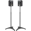 ADJUSTABLE HEIGHT 30" TO 44" SATELITE SPEAKER STANDS